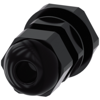Metric screw fastening M25 with hexagon nut for enclosure