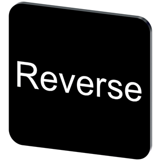 Labeling plate 22 x 22 mm, label black, labeling: Reverse