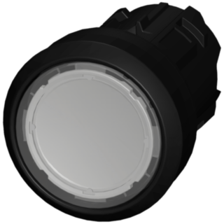 Pushbutton, 22 mm, round, plastic, clear, button