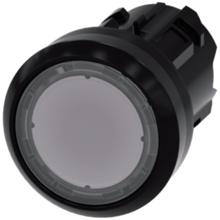Pushbutton, illuminated, 22 mm, round, plastic, clear, button