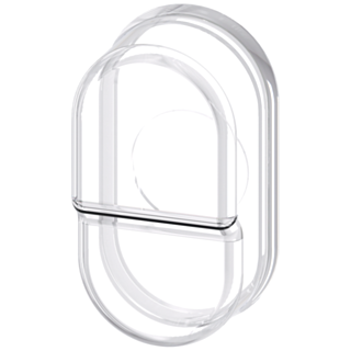 Silicone protective cap for twin pushbutton, raised clear