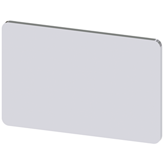 Labeling plate 17.5x27 mm, silver-colored label, icon: 1 O 2
