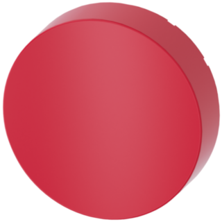 Button, raised, red, for pushbutton