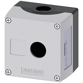 Enclosure for command devices, 22 mm, round, plastic, gray, 1 command point