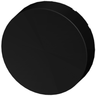 Button, raised, black, for pushbutton