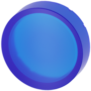 Button, raised, blue, for illuminated pushbutton