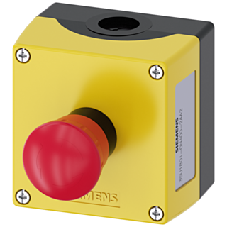 Enclosure for command devices, 22 mm, round