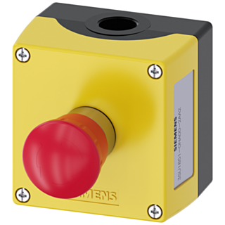 Enclosure for command devices, 22 mm, round