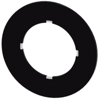 Potentiometer label, black label, without inscription