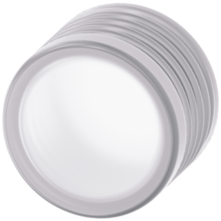 Silicone-free protective cap for mushroom pushbutton 40 mm, clear