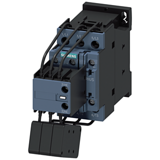 Contactor, AC-6B, 25 kVAr/400 V, 1 NO + 2 NC, 110 V AC/50 Hz, 120 V/60 Hz, 3-pole, screw terminals