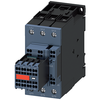 Contactor, AC-3e, 40 A/18.5 kW/400 V, 3-pole, 230 V AC, 50/60 Hz, 2 NO+2 NC, screw terminal/spring-type terminal