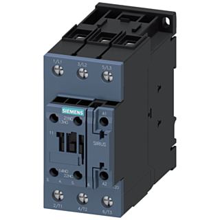Contactor for railway, AC-3e, 18.5 kW/400 V, 1 NO + 1 NC, 24 V DC, 0.7-1.25*Us, 3-pole, S0