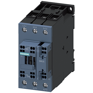 Contactor for railway, AC-3e, 22 kW/400 V, 1 NO + 1 NC, 110 V DC, 0.7-1.25*Us, 3-pole, S2