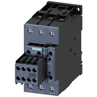 Contactor, AC-3e, 40 A/18.5 kW/400 V, 3-pole, 24 V AC, 50/60 Hz, 2 NO+2 NC, screw terminal