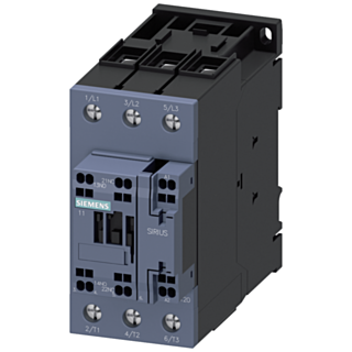 Contactor, AC-3e, 40 A/18.5 kW/400 V, 3-pole, 230 V AC, 50/60 Hz, 1 NO+1 NC, screw terminal/spring-type terminal