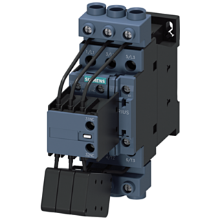 Contactor, AC-6B, 33 kVAr/400 V, 1 NO + 2 NC, 110 V AC, 50 Hz, 3-pole