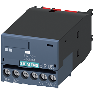 coupling link 24 V DC, screw terminal, for front-side mounting to contactors 3RT2 and auxiliary contactors 3RH2