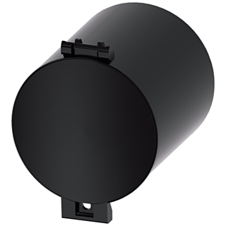 Sealable cap for pushbutton with extended stroke, black