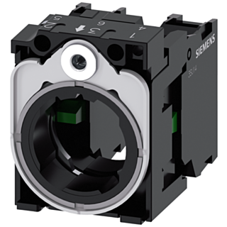 Holder for 3 modules, metal, 1 NO, 1 NO