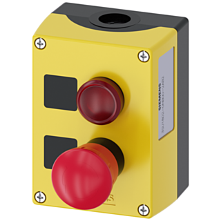 Enclosure for command devices, 22 mm, round