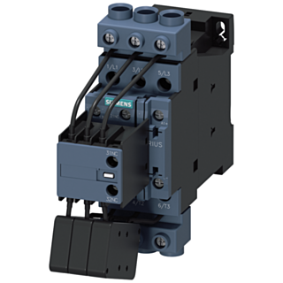 Contactor, AC-6B, 33 kVAr/400 V, 1 NO + 2 NC, AC/DC operation 21-28 V AC/DC, 3-pole
