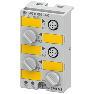 Dual slave, ASIsafe compact module K45F, IP67, digital, 4 F-DI, 4x safe input