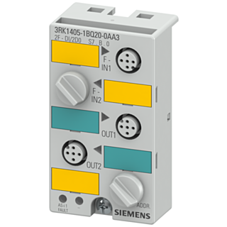 ASIsafe compact module K45F, IP67, digital, 2 F-DI/2 DQ, 2x safe input Cat. 1/2