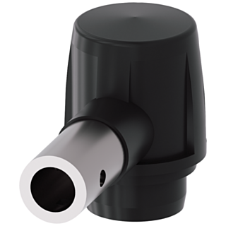 Actuator head for plastic hinge switch with hollow shaft D=8 mm