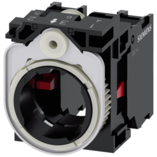 Holder for 3 modules, plastic, 1 NC, 1 NC, screw terminal