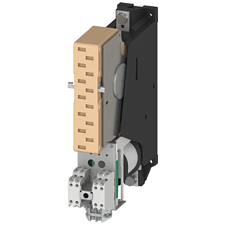 Contactor size 12, 1-pole DC-3 and 5, 400 A auxiliary switch 4 NO + 4 NC AC operation