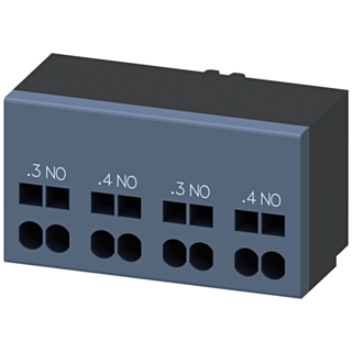Auxiliary switch 2 NO contacts Connection control circuit: Spring-type terminal