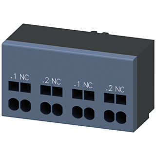 Auxiliary switch 2 NC contacts Connection control circuit: Spring-type terminal