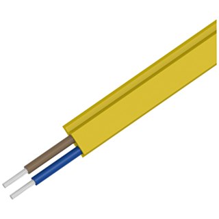 AS-i cable, shaped yellow, rubber, 2x1.5 mm2, 1 km, from 1000 m cable