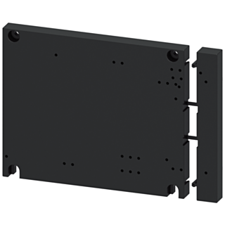 Base plate, size S3-S3-S2 with timing relay, lateral, side by side