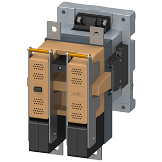 Contactor size 8, 2-pole DC-3 and 5, 220 A auxiliary switch 22 (2 NO + 2 NC) AC operation