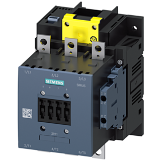 Contactor, AC-3e, 150 A/75 kW/400 V, 3-pole, 200-277 V AC/DC, F-PLC-IN, 2 NO+2 NC, connection bar/screw terminal