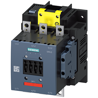 Contactor, AC-3e, 150 A/75 kW/400 V, 3-pole, 200-277 V AC/DC, F-PLC-IN, 2 NO+2 NC, connection bar/screw terminal