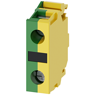 Support terminal, green/yellow, screw terminal, for floor mounting