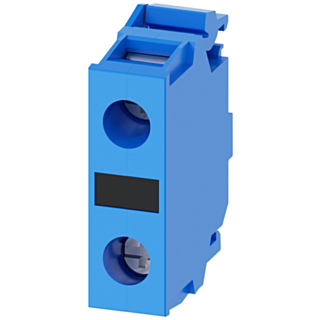 Support terminal, blue, screw terminal, for floor mounting