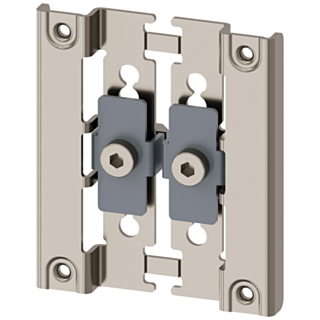 Strut profile mounting adapter for enclosure, metal, sand gray