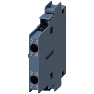 Auxiliary switch 1 NO+1 NC, EN 50005, 10 mm, Sz. S0-S12 motor contactors, 2-pole