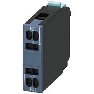 Auxiliary switch 1 NC, EN50005, cage clamp connection for motor contactors, 1-pole