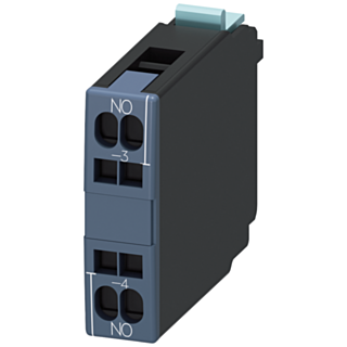 Auxiliary switch 1 NO, EN50005, cage clamp connection for motor contactors, 1-pole