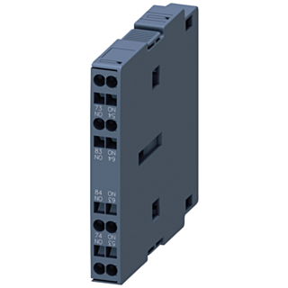 Auxiliary switch 2 NO, EN50005, 10 mm, Sz. S0-S12 for motor contactors, 2-pole