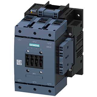 Contactor, AC-3e, 115 A/55 kW/400 V, 3-pole, 200-277 V AC/DC, PLC-IN optional, 2 NO+2 NC, box terminal/spring-type terminal