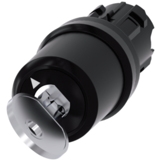 Key-operated switch Siemens, with monitoring, 22 mm, round, plastic, removal O