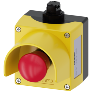 AS-Interface enclosure for command devices, 22 mm, plastic, yellow, protective collar
