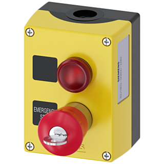 Enclosure for command devices, 22 mm, round
