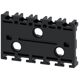Floor mounting adapter black for modules for floor mounting without screws